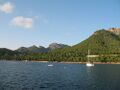 Cala Formentor mit Hotel und Ausläufern der Sierra Tramuntana