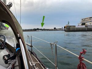 Roscoff Einfahrt Sportboothafen