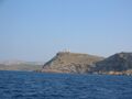 Vor Ak. Sounion am Eingang zum Steno Makronisou